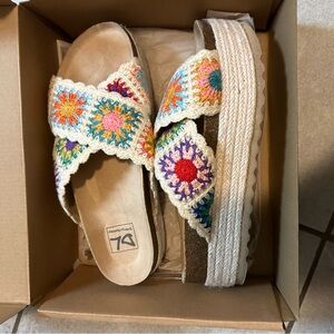 Dirty Laundry Crochet Platform Sandal 8